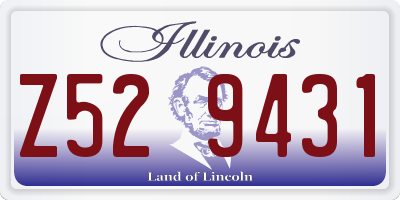 IL license plate Z529431