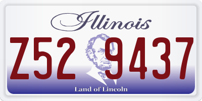 IL license plate Z529437