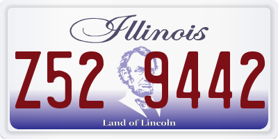 IL license plate Z529442