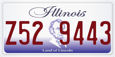 IL license plate Z529443