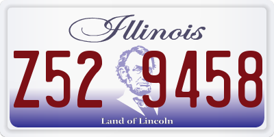 IL license plate Z529458