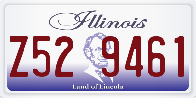 IL license plate Z529461