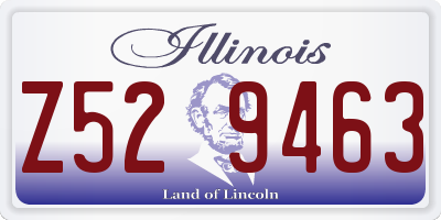 IL license plate Z529463