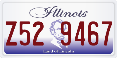 IL license plate Z529467