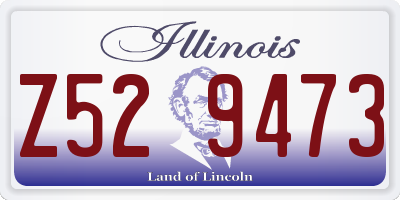IL license plate Z529473