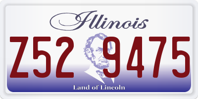 IL license plate Z529475