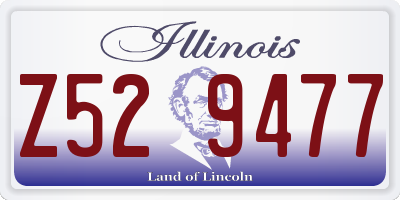 IL license plate Z529477