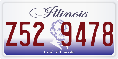 IL license plate Z529478