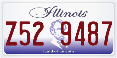 IL license plate Z529487