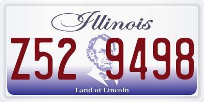 IL license plate Z529498