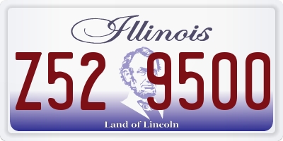 IL license plate Z529500