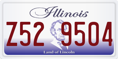 IL license plate Z529504