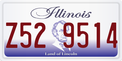 IL license plate Z529514