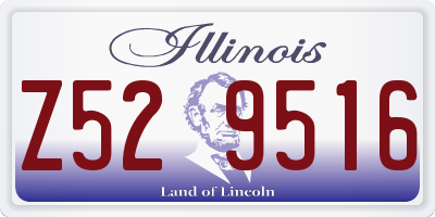 IL license plate Z529516