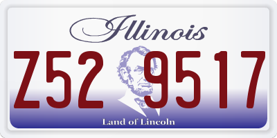 IL license plate Z529517