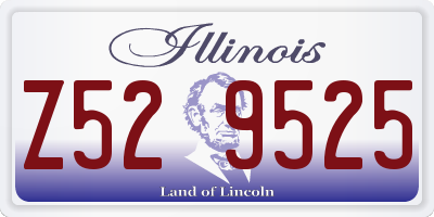 IL license plate Z529525
