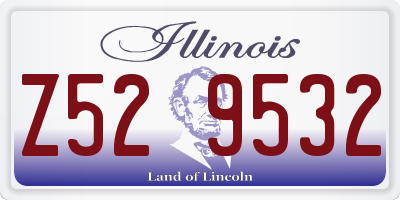 IL license plate Z529532