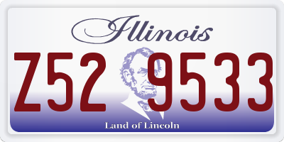 IL license plate Z529533