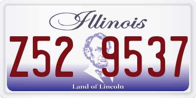 IL license plate Z529537