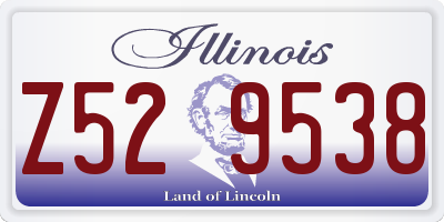 IL license plate Z529538