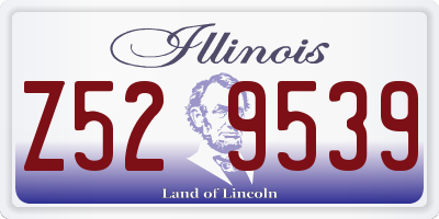 IL license plate Z529539