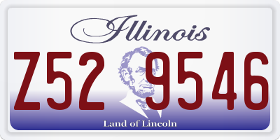 IL license plate Z529546