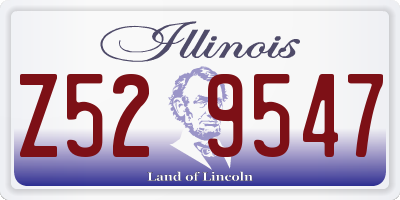 IL license plate Z529547
