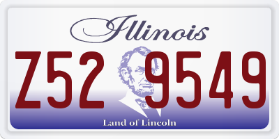 IL license plate Z529549