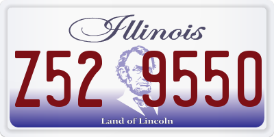 IL license plate Z529550