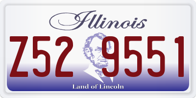 IL license plate Z529551