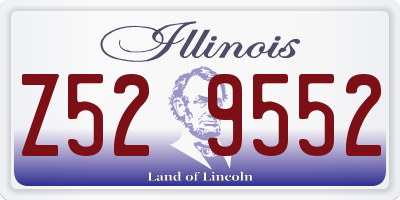 IL license plate Z529552