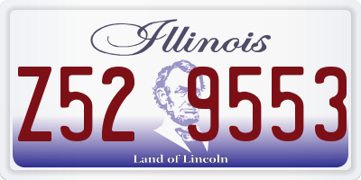 IL license plate Z529553