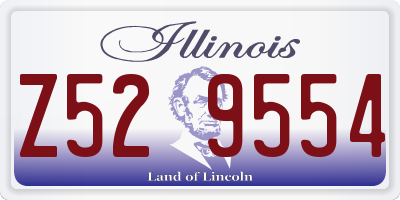 IL license plate Z529554