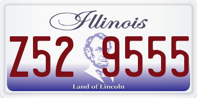 IL license plate Z529555