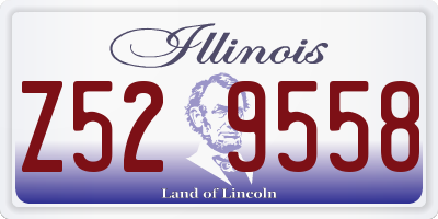 IL license plate Z529558