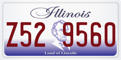 IL license plate Z529560