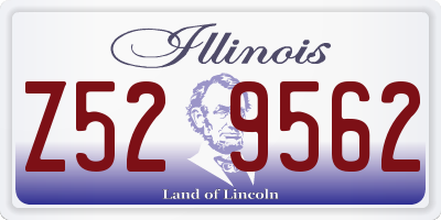 IL license plate Z529562
