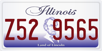 IL license plate Z529565
