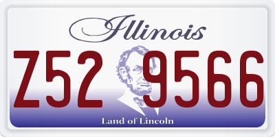 IL license plate Z529566