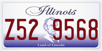 IL license plate Z529568