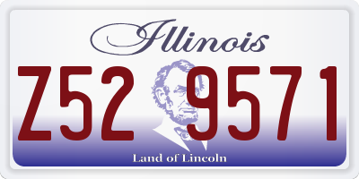 IL license plate Z529571