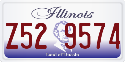 IL license plate Z529574