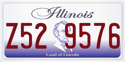 IL license plate Z529576