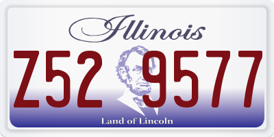 IL license plate Z529577