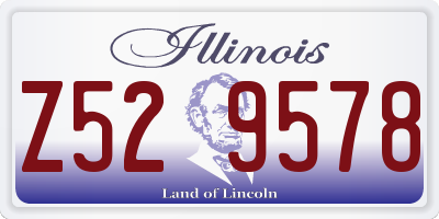 IL license plate Z529578
