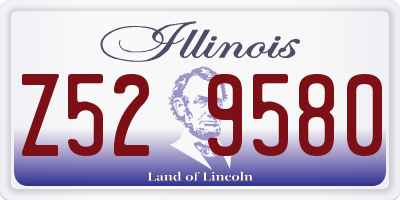 IL license plate Z529580