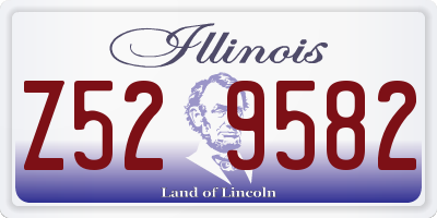 IL license plate Z529582