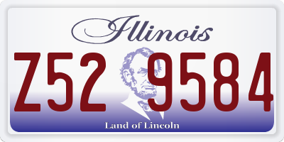 IL license plate Z529584