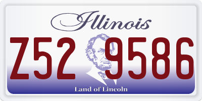 IL license plate Z529586