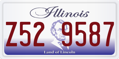 IL license plate Z529587